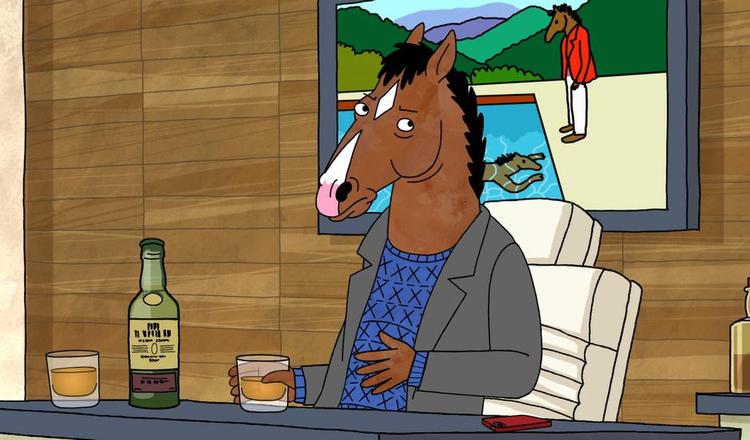 Bojack. Titlen er navnet på hovedkarakteren, som er en afdanket skuespiller, der for et par årtier siden var et stort navn på grund af sin hovedrolle i situationskomedien 'Horsin' Around'. 
