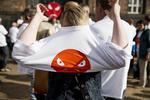 Demo/opbud af utilfredse andelshavere på Rådhuspladen