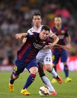 Dobbelt. Lionel Messi scorede to gange i Barcelonas 3-0-gevinst i sæsonpremieren. 