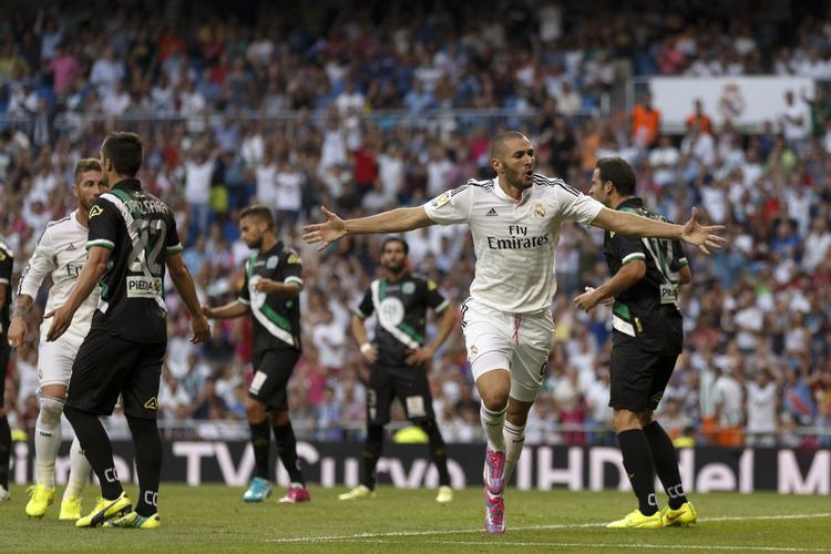 Stjerne. Franske Benzema viste sin giftighed med kampens første mål i sejren over Cordoba. 
