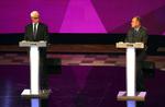 FJERNSYNSDEBAT. Alistair Darling (t.v.) og Alex Salmond tørnede sammen under deres andet tv-valgmøde op til afstemningen om skotsk selvstændighed. 