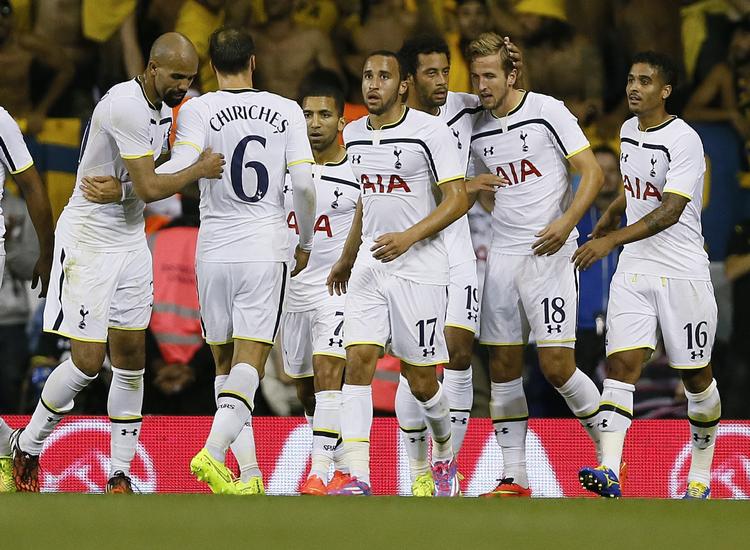 Succes. Tottenham-spillerne har fået en fin åbning på sæsonen. To sejre i Premier League og nu også avancement i europæisk fodbold. 