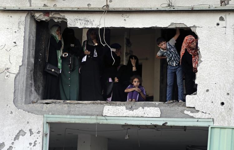 Itu. Husene er ødelagte i Shijaiyah i det nordlige Gaza. 