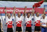 GENVUNDET. For andet år i træk vandt Kasper Winther Jørgensen, Jacob Larsen, Jaob Barsøe og Morten Jørgensen VM-guld. 