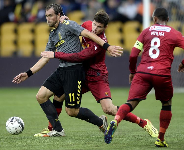 MÅLSCORER. For første gang siden 2006 scorede Johan Elmander (tv.) i Superligaen. 