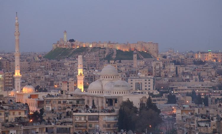 udsigt over Aleppo før byen blev ødelagt. Billedet er taget i 2006. 