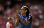 målmaskine. Radamel Falcao er en dyr herre for Manchester United, men pengene værd, mener Critiano ronaldo. 