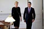Statsminister Helle Thorning-Schmidt bakker om bag NATO's generalsekretær Anders Fogh Rasmussen, der vil styrke alliancens beredskab i Baltikum og det østlige Europa. Her er de to under et møde i København tidligere. 