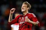 Nicklas Bendtner regner med at scorer masser af mål i Rosenborg. 