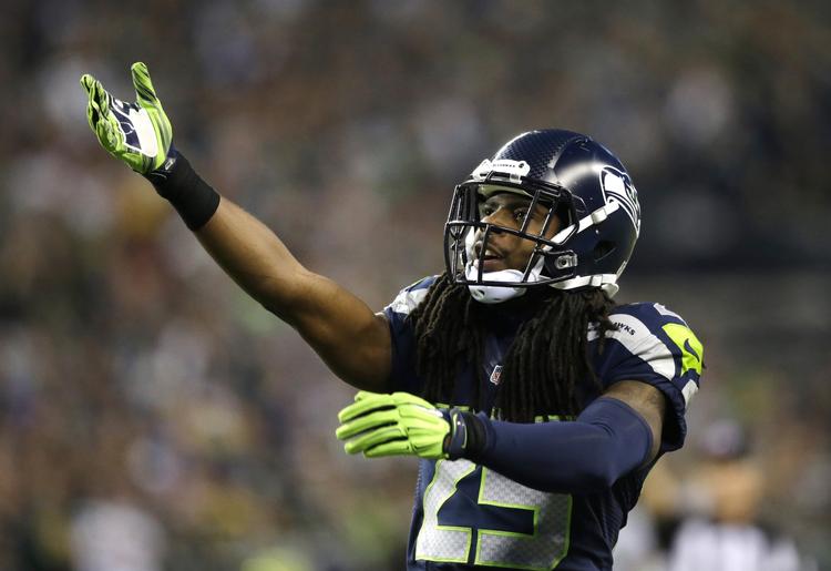 Sejr. Richard Sherman og co. var i hopla mod Green Bay. 