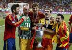 Triumf. Spanien blev i 2012 det første mandskab, der forsvarede en EM-titel med succes. 