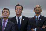 Topmøde. Anders Fogh sammen med den britiske premierminister David Cameron og USA's præsident Barack Obama ved denne uges Nato-topmøde i Wales 