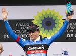 Cykling. Ryder Hesjedal vandt dagens Vuelta-etape. her jubler han dog i den canadiske by Quebec  sidste år. 