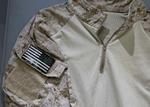 Udstillet. Militærtrøjen her blev båret af en af de soldater fra den amerikanske specialstyrke Navy Seal Team 6, der dræbte Osama bin Laden 2. maj 2011. Trøjen udstilles nu på 9/11-museet i New York, og det vækker debat. 