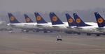 STREJKE. Flere af Lufthansas fly bliver på jorden på mandag. 