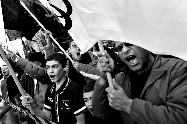 EKSTREMISTER. 'Hizb ut-Tahrir' er en af de ekstremistiske grupper på listen i en ny rapport. Her ses gruppen under en tidligere demonstration. 