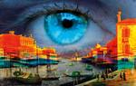 Fusion. I samme rum som J.F. Willumsens malerier står den schweiziske kunstner Pipilotti Rist for en forrygende videoinstallation, som lægger et drømmende billedbånd hen over et typisk 1700-tals maleri af den myldrende Canal Grande. 