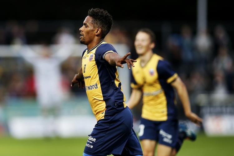 Vinder. Den tidligere Brøndby-spiller Quincy Antipas har indtil videre optrådt i seks superligakampe for Hobro. 