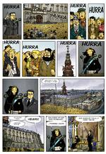 kongens død. Hen mod slutningen af første bind dør kongen, og det bliver Margrethes tur til at regere landet. 