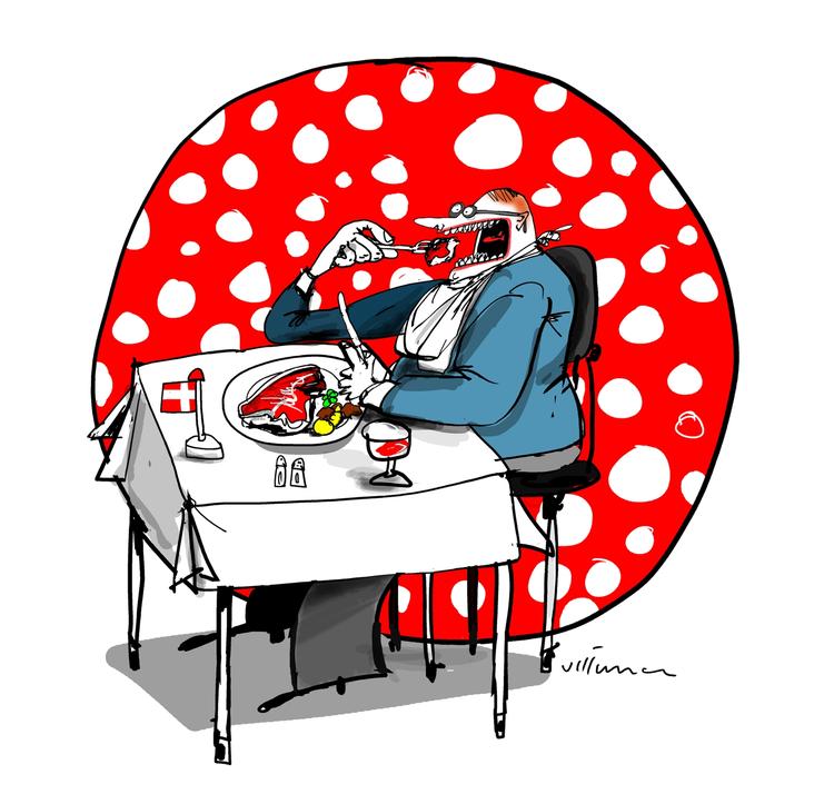 Tegning. Jørn Villumsen 