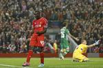2-1. Mario Balotelli kom sent i kampen på måltavlen for Liverpool. 