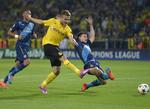 selvtillid. Dortmunds Ciro Immobile (midt) scorer mod Arsenal efter en lang solotur fra egen banehalvdel. 