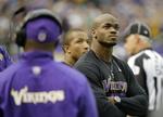 ANKLAGET. Mens Adrian Peterson er under anklage, er han suspenderet af Minnesota Vikings. 