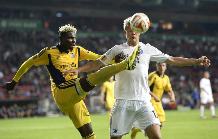 Afbrænder. Andreas Cornelius brændte et straffespark og blev grebet ud af den fiske målmand i 2. halvleg. 
