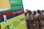 Ebola. Muslimeske pilgrimme i Haji-campen i Nigeria bliver screenet for Ebola inden de skal ombord på et fly til Saudi Arabien. 
