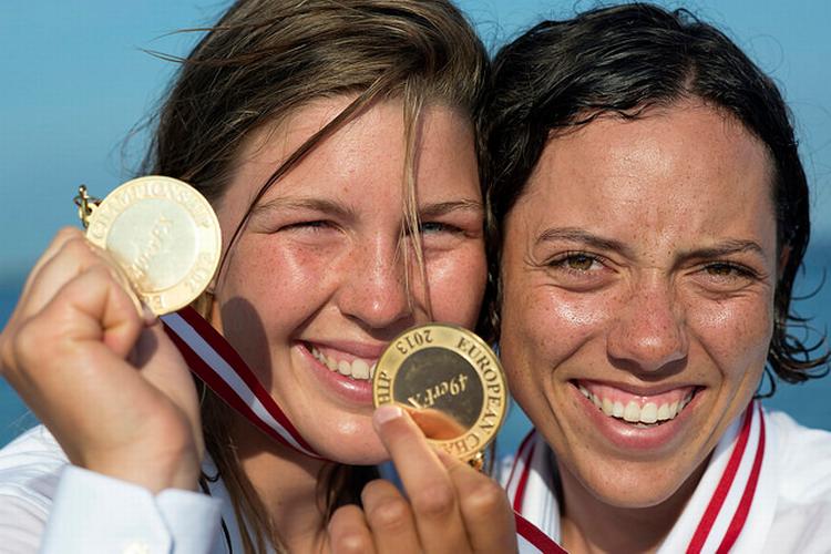 MEDALJE-HATTRICK. Efter to gange EM-guld har Marie Thusgaard (tv.) og Ida Marie Baad sikret sig en VM-sølvmedalje. 