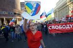 FREDSDEMONSTRATION. Tusindvis af russere var i dag på gaden i Moskva. De havde ét budskab til Putin: Stop krigen i Ukraine. 