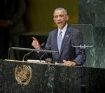 Den amerikanske præsident Barack Obama understrede i sin tale i FN's hovedkvarter i New York at kampen mod IS fortsætter. 