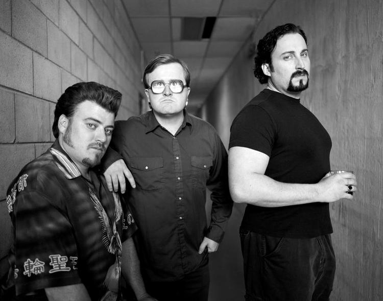 Drengene. Ricky, Bubbles og Julian er omdrejningspunktet i kultshowet 'Trailer Park Boys'. 