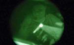 Pilot. Et fotografi fra cockpittet på et amerikansk bombefly i luften over Syrien. 