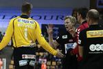 PINLIGT. Fra trænerbænken oplevede Jesper Jensen, at hans Aalborghold scorede tre mål i første halvleg mod Århus. 