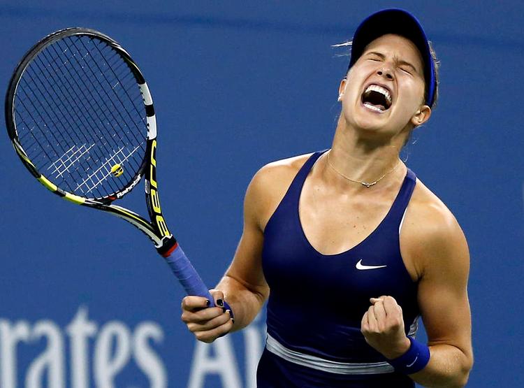 power. Eugenie Bouchard er ligesom Caroline Wozniacki en meget fysisk stærk spiller, der kan løbe i timevis uden at hive efter vejret. Foto: E. Amendola/AP 