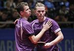UBESEJRET. Efter at have vundet samtlige kampe i Lissabon skal Jonathan Groth og Kasper Sternberg spille om EM-oprykning i aften. 