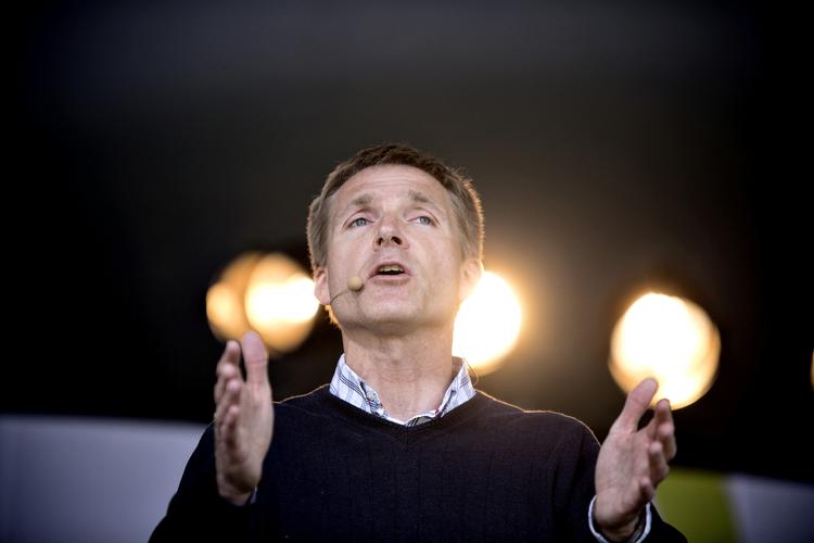 Formandstale. Kristian Thulesen Dahl indtog Folkemødets største scene. 