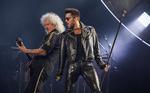 Royalt. Brian May (t.v.) og Adam Lambert fyrer den af under en koncert i Chicago i sommer. May er et af de to tilbageværende originalmedlemmer i bandet. Lambert er især kendt fra talentshowet 'American Idol', hvor han sluttede på andenpladsen i 2009-sæsonen. 
