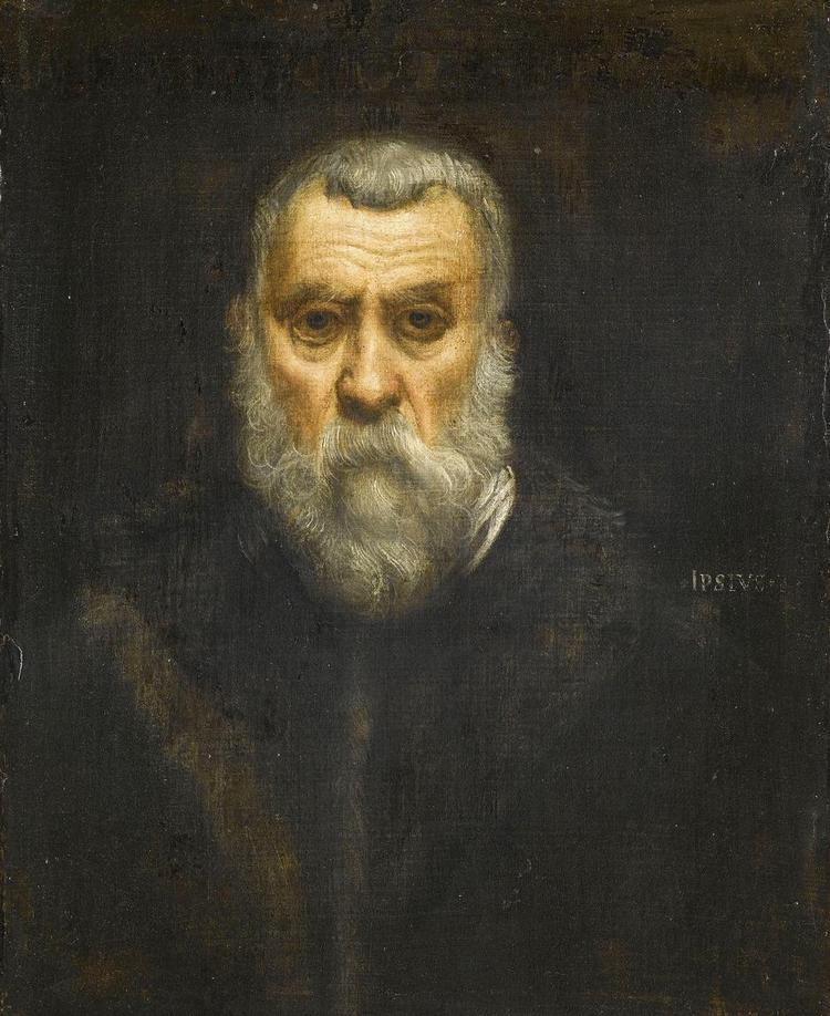 Selvportræt. Den italienske kunstmaler Tintoretto (1518-1594) blev, på grund af sin fantastiske energi, kaldt Il Furioso. Romanen handler om hans liv og hans yndlingsdatter. 