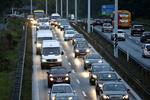 Trafikprop. Bilkøer på op mod halvanden kilometer præger motorvejene nord for København fra morgenstunden. 