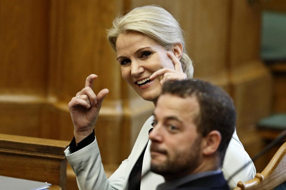 Økonomi- og indenrigsminister Morten Østergaard og statsminister Helle Thorning-Schmidt. 