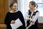 Justitsminister Karen Hækkerup og beskæftigelsesminister Mette Frederiksen. 
