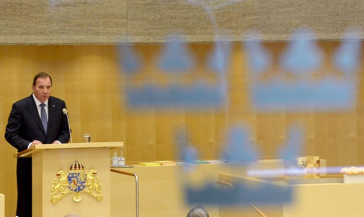 Chefen. Den socialdemokratiske statsminister Stefan Löfven har sin regering på plads. Den består af 24 ministre. 