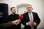 Beskatning. Finansminister Bjarne Corydon og økonomi- og indenrigsminister Morten Østergaard, da de tidligere i dag præsenterede nye initativer på pensionsområdet. 