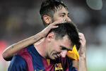 Lionel Messi skal forklare sine skattetransaktioner i en retssal. Her bliver han dog nusset i en  CL-kamp mellem Barcelona and Apoel. 