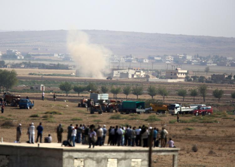 Kobane. Den syriske by Kobane er under angreb fra Islamisk Stat. 