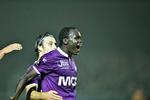 Superliga. Pione Sisto jubler ved 0-3 i  FC Midtjyllands sejr over oprykkerne fra Hobro. 