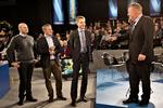 Firkløver. Fire borgerlige partiledere på stribe var samlet på podiet i Herning i dag: Søren Pape Poulsen, Anders Samuelsen, Kristian Thulesen Dahl og Lars Løkke Rasmussen. 