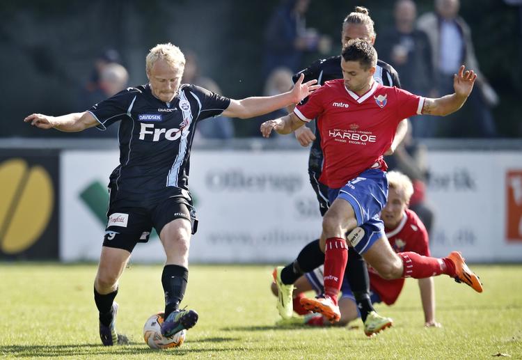 1-1. I sin Superligakamp nummer 150 scorede Tommy Bechmann den første mål i Slagelse. 